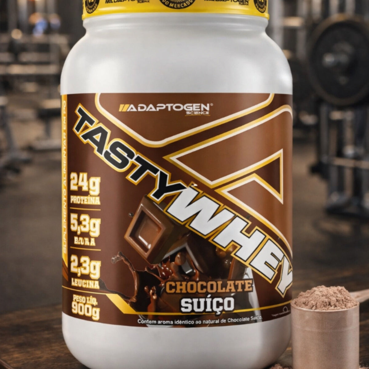 Tasty Whey 3W Adaptogen Sabor Chocolate Suiço | 900g