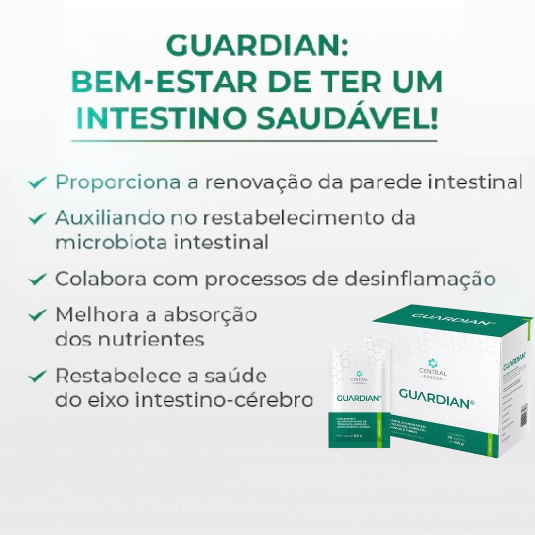 GUARDIAN® Sabor Limão Central Nutrition | 30 Sachês x 8,5g