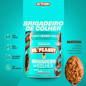 Pasta de amendoim sabor Brigadeiro de Colher Dr. Peanut | 600g
