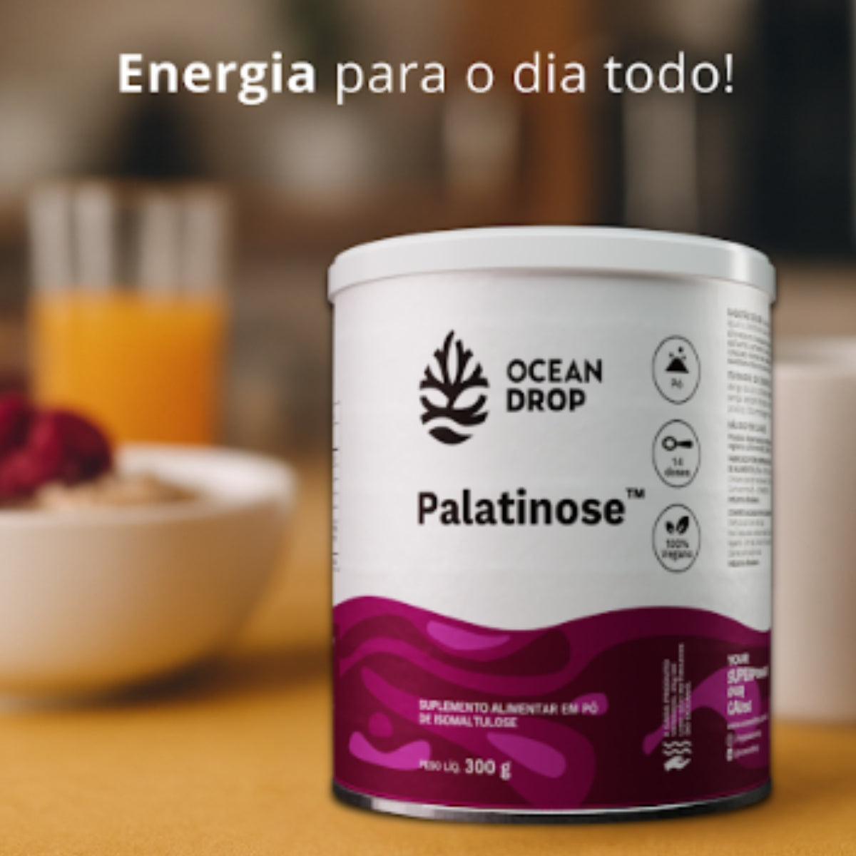 Palatinose em pó Ocean Drop | 300g