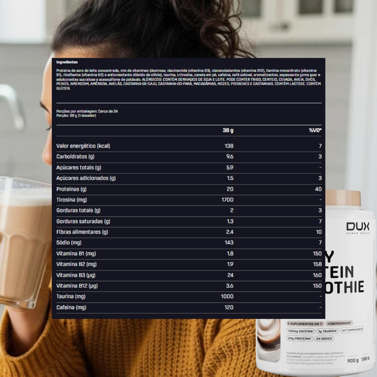 Whey Protein Smoothie White Mocha DUX | 900g