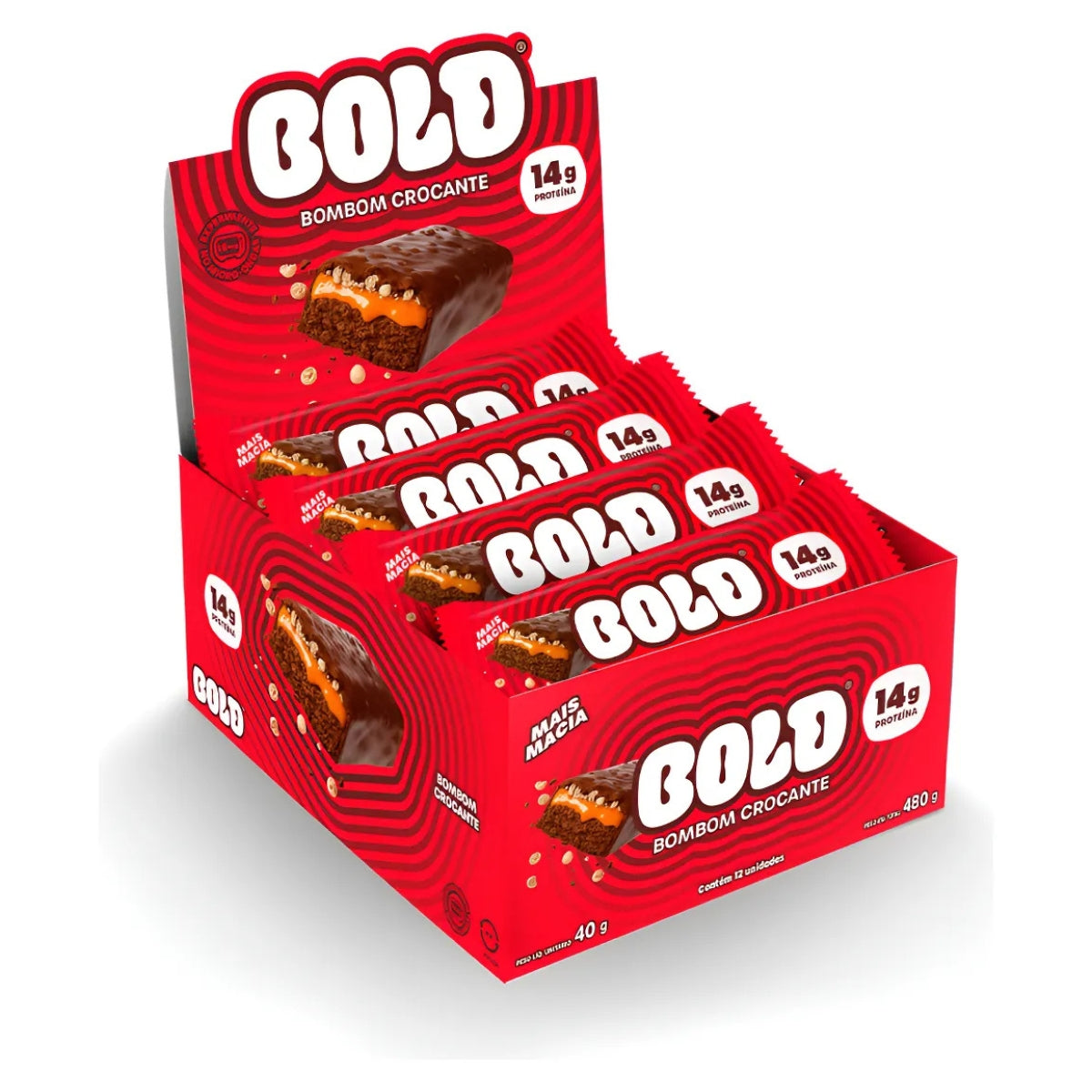 Barrinha Bold Bombom Crocante | 12x40g
