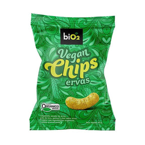 Salgadinho Assado Orgânico Vegan Chips Sabor Ervas BiO2 | 40g
