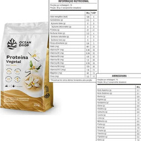 Proteína Vegetal Baunilha Ocean Drop | 450g