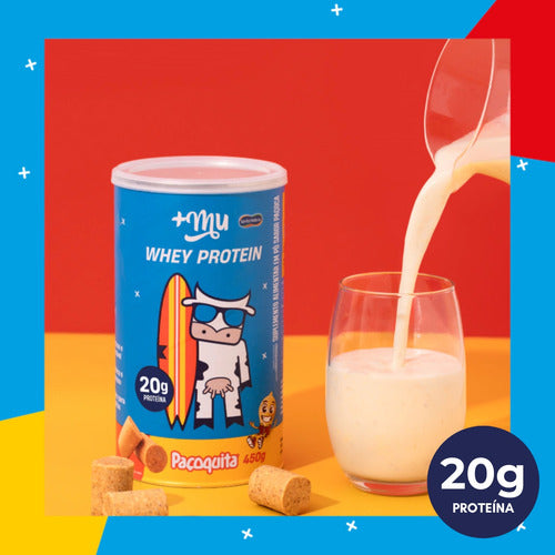 Whey Concentrado Mais Mu Paçoquita | Pote 450g Paçoquita