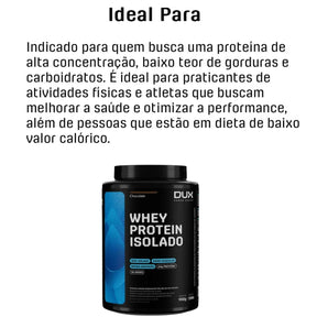 Whey Protein 100% Isolado Dux Human Health Chocolate | 900g