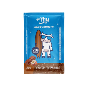 Whey Concentrado Mais Mu Chocolate Com Avelã | 15 sachês