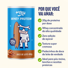 Whey Concentrado Mais Mu Doce de Leite | Pote 450g