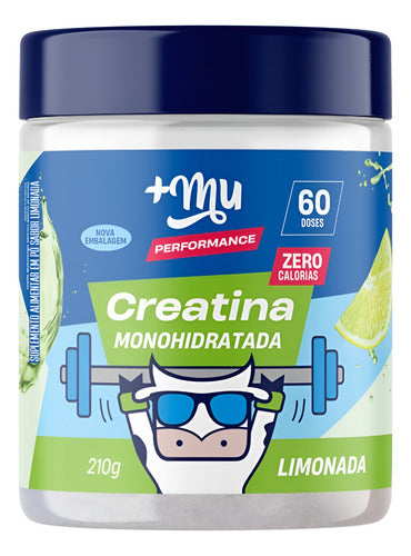 Creatina Mais Mu Performance 100% Pura Limonada | 210g Limão