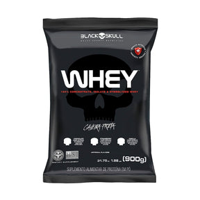 Whey  Protein Refil Black Skull Sabor Baunilha | 900grs