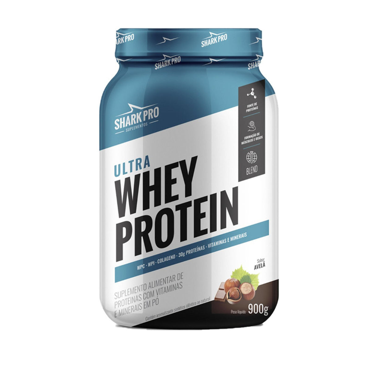 Ultra Whey Protein Shark Pro Chocolate com Avelã | 900g