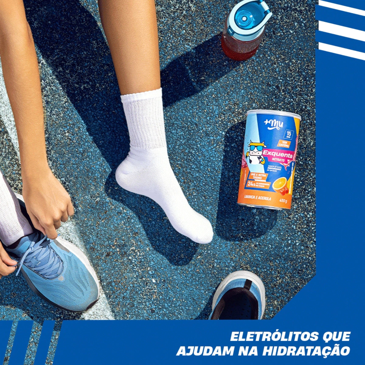 Nitrato Exquenta Sem Cafeína Laranja e Acerola Mais Mu | 450g
