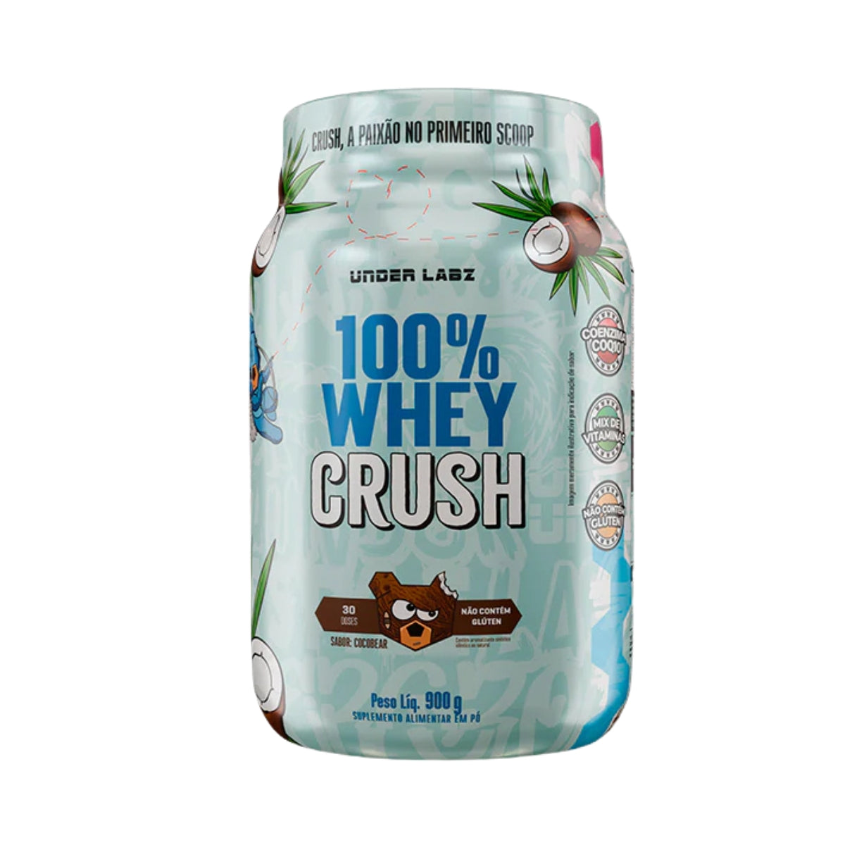100% Whey Crush Under Labz Sabor Cocobear | 900g
