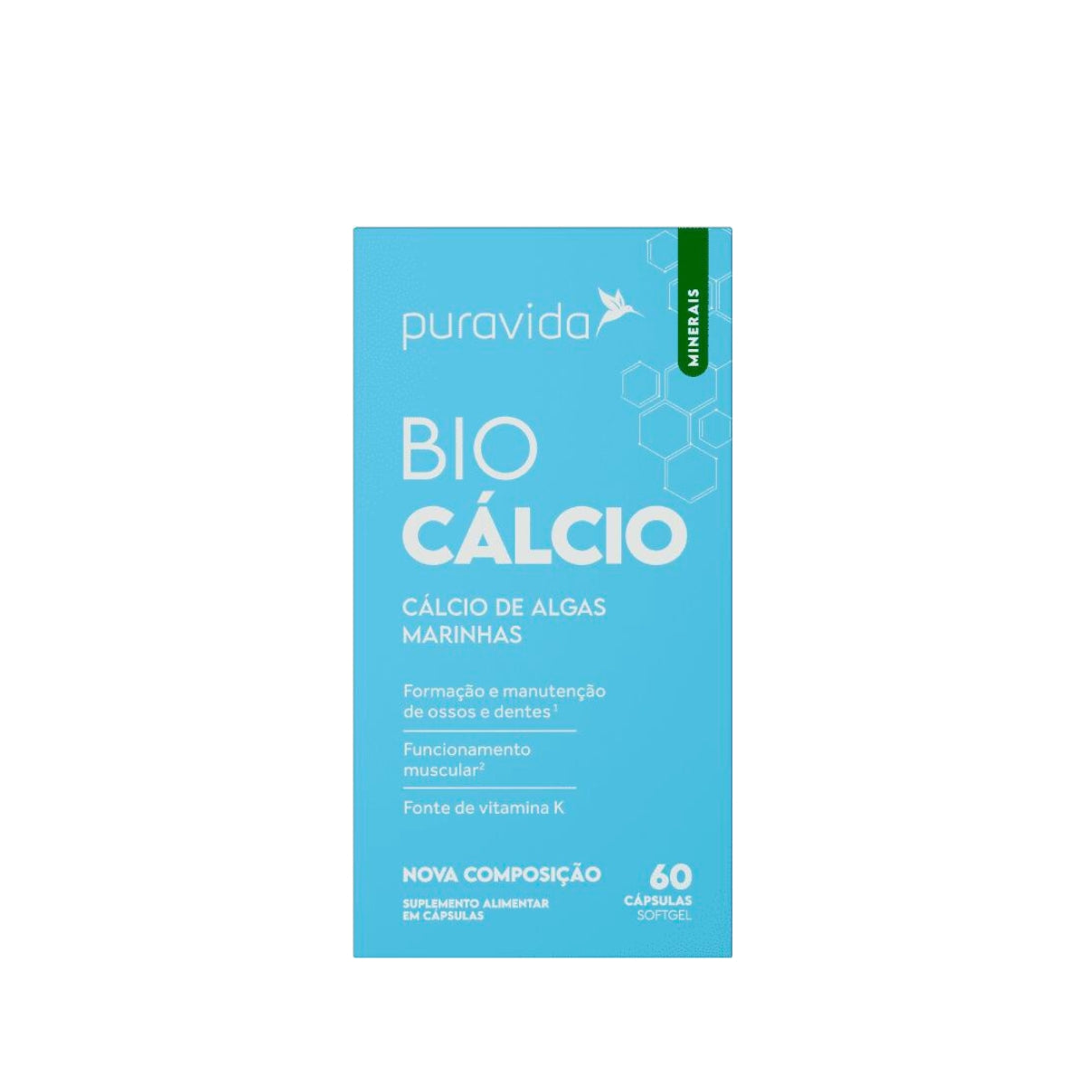 Bio Cálcio Puravida | 60 cápsulas