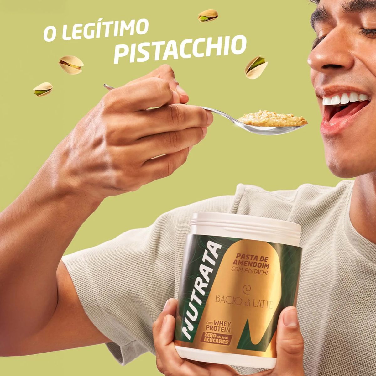 Pasta De Amendoim e Pistache Bacio di Latte Nutrata | 400g