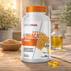 Óleo de Linhaça Clinicmais | 60 Cápsulas