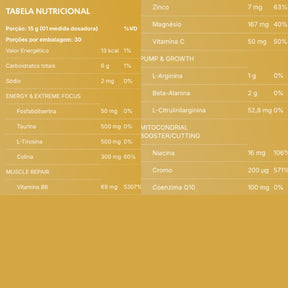 True Energyzer & Focus Frutas Amarelas | 450g