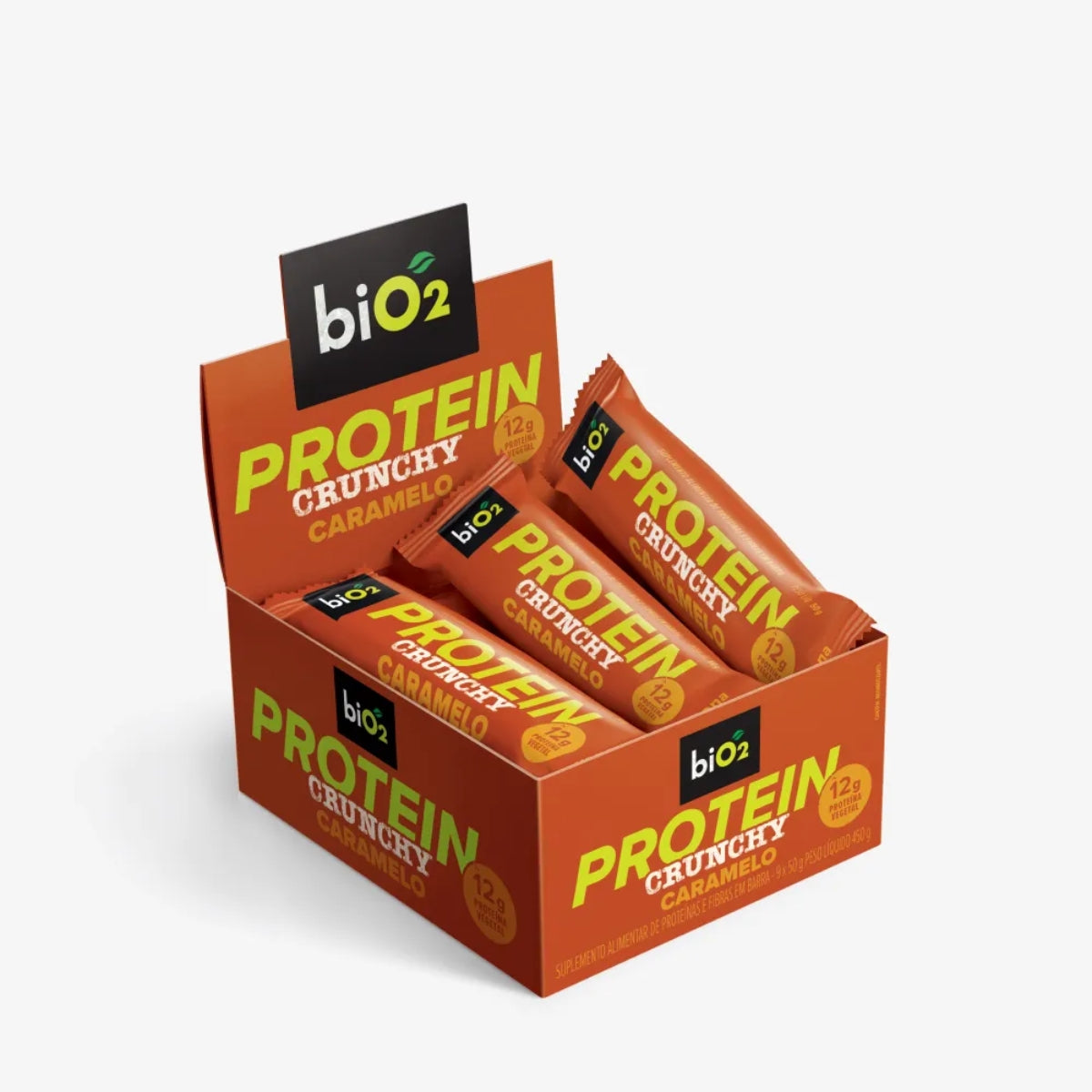 Barra Bio2 Protein Crunchy Caramelo | 9x50g