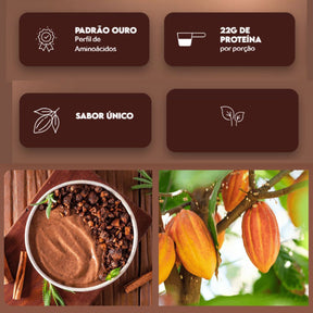 Whey Protein 100% Isolado Dark Chocolate Puravida | 450g