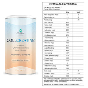 COLLCREATINE® Sabor Tangerina Central Nutrition | 500g