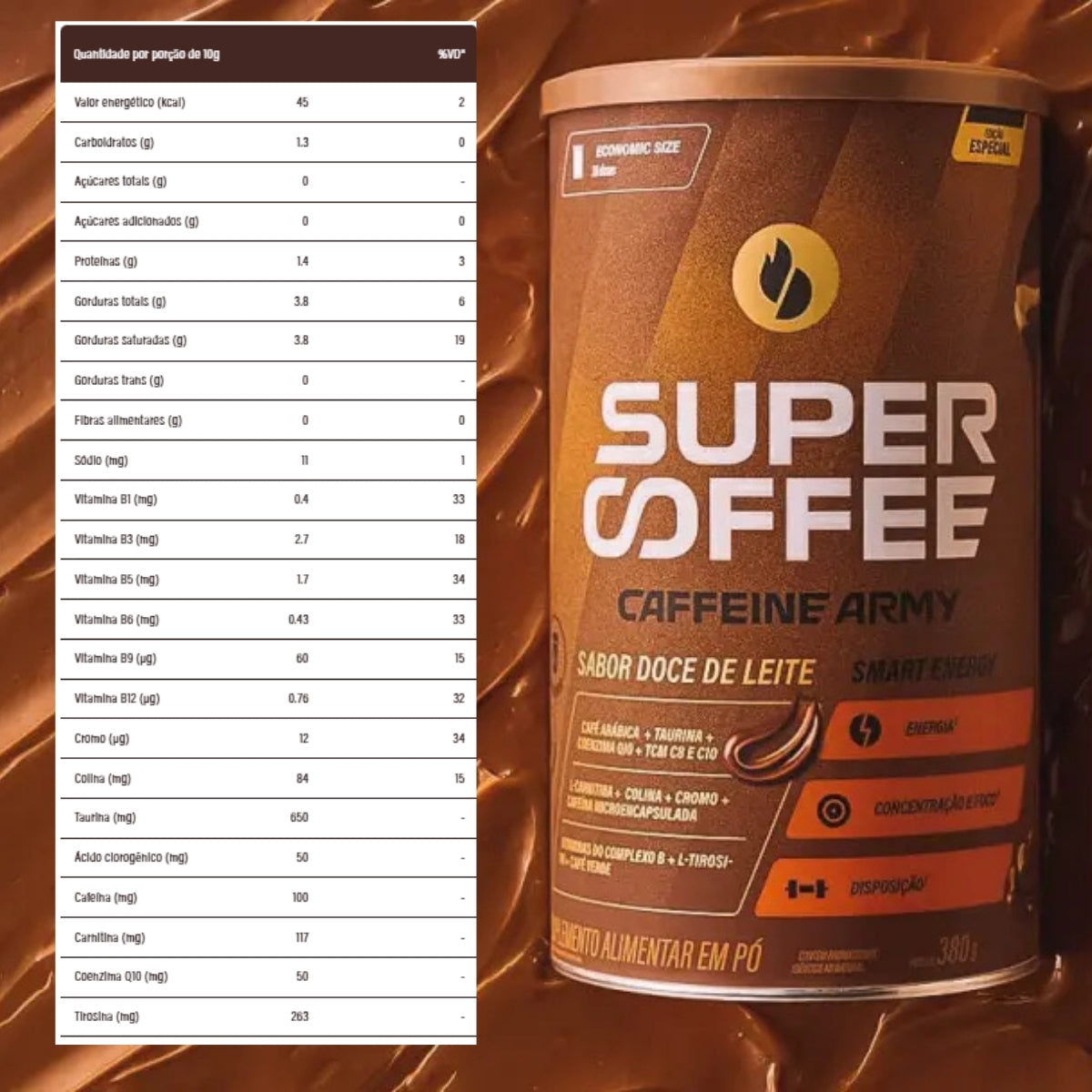 SuperCoffee Doce de Leite Caffeine Army | 380g