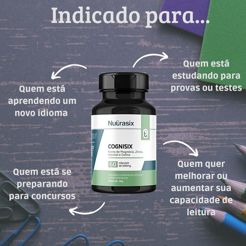 Kit 2x Cognisix - 60 Capsulas Cada - Nutrasix