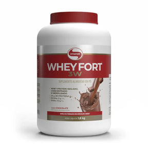 Whey Fort 3W Sabor Chocolate Vitafor | 1,8kg