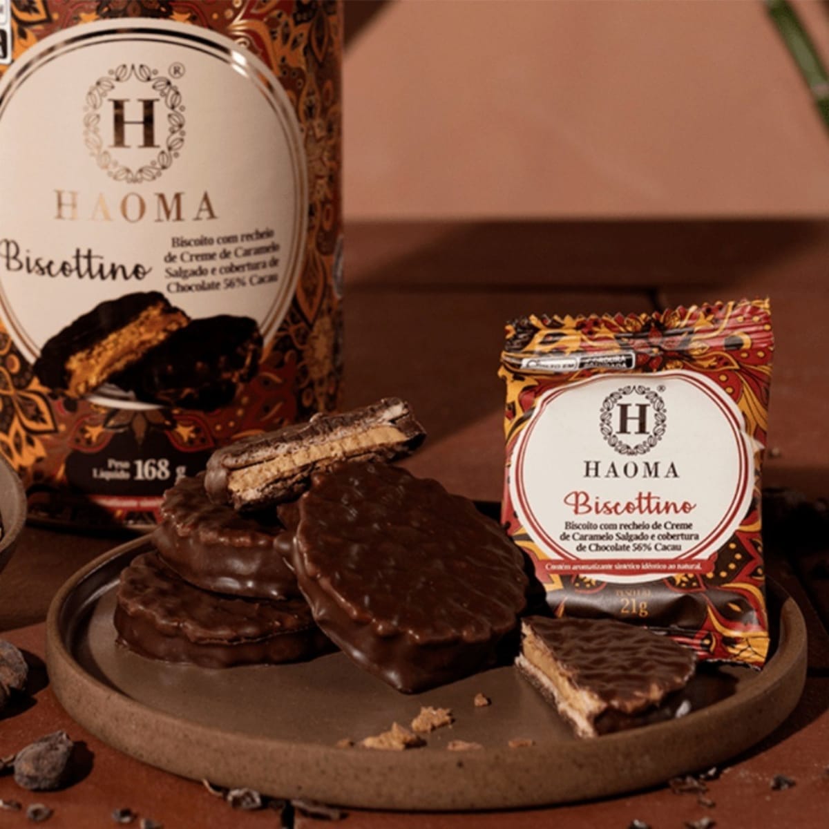 Kit | 2x Biscottino Caramelo Salgado e Chocolate Branco | Haoma