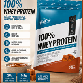100% Whey Protein Doce de Leite Shark Pro | Refil 900g