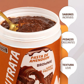 Pasta De Amendoim com Whey Brownie Nutrata | 600g