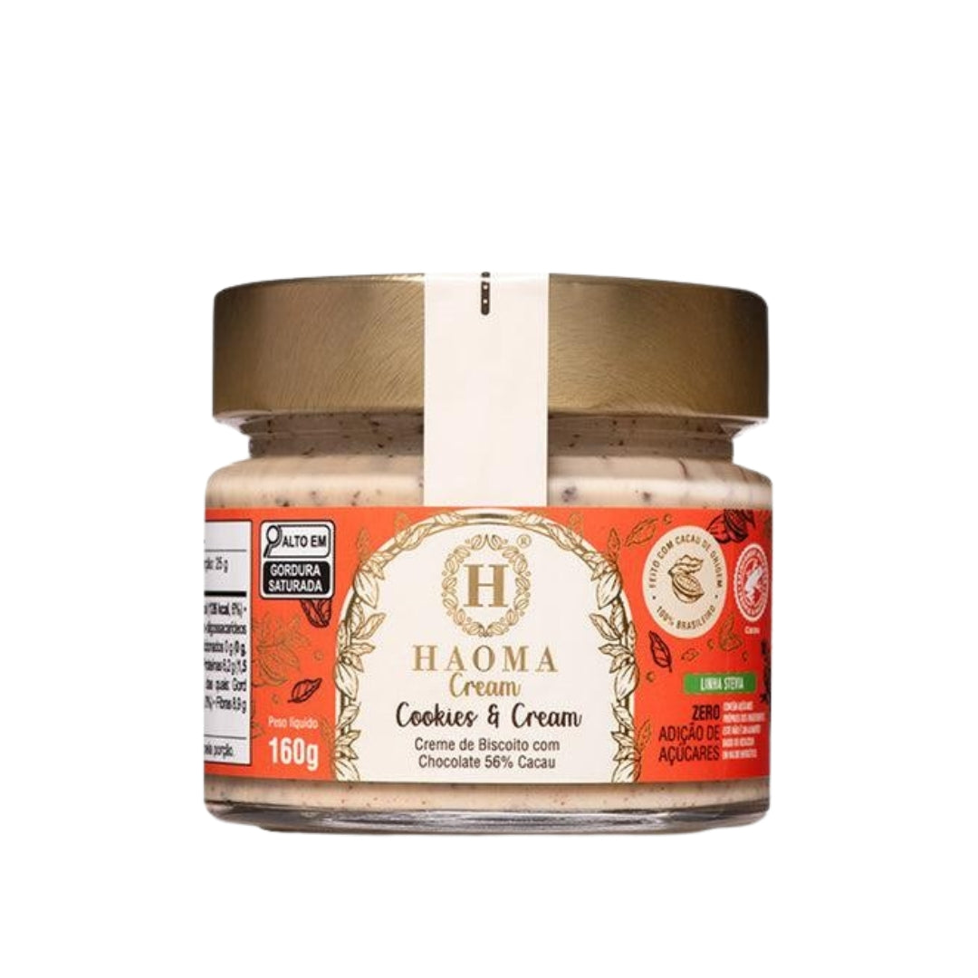 Haoma Cream Cookies e Cream Haoma Linha Stevia | 160g