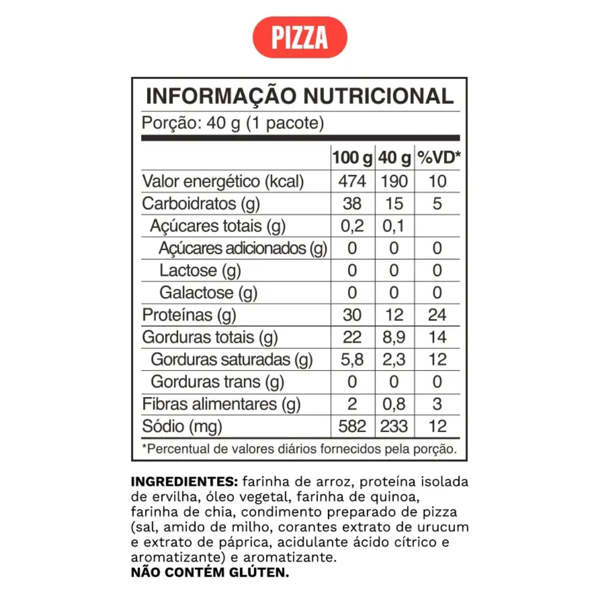 Snack Proteico Sabor Pizza Ocean Drop | 40g