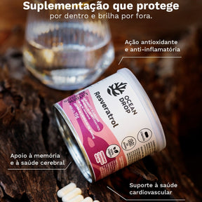Resveratrol 500mg Ocean Drop | 30 cápsulas