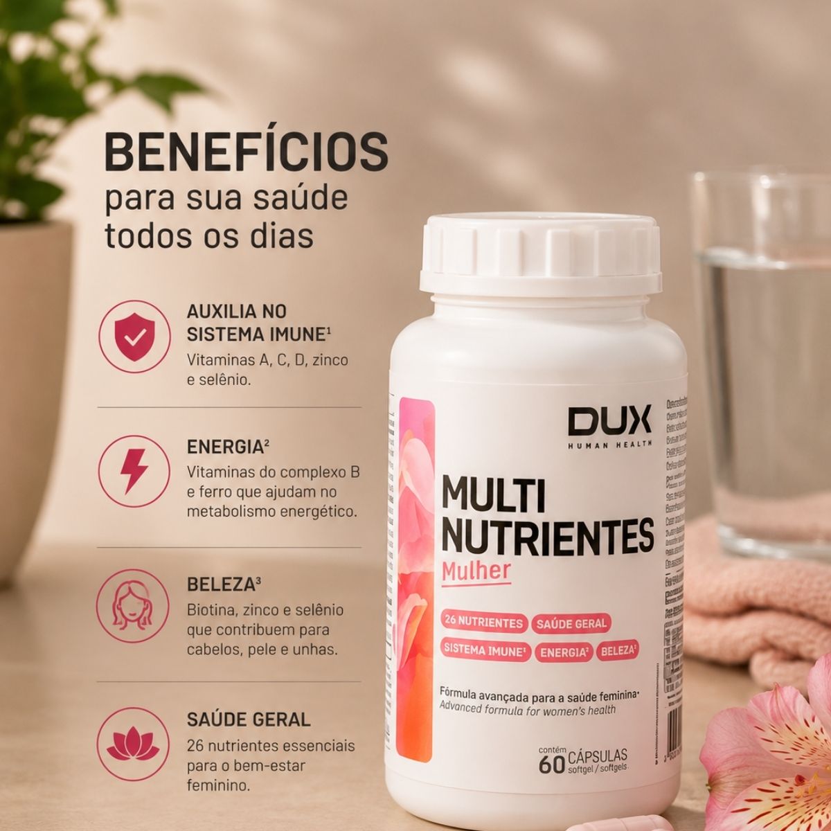 Multinutrientes Mulher Dux | 60 cápsulas