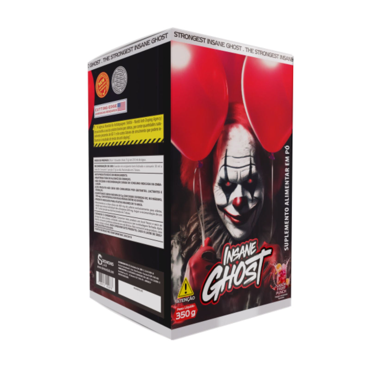 Pré Treino Insane Ghost Novo Fruit Punch | Caixa 350g Demons Lab