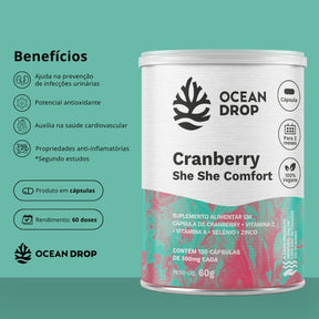 Cranberry She She Confort Ocean Drop | 120 cápsulas