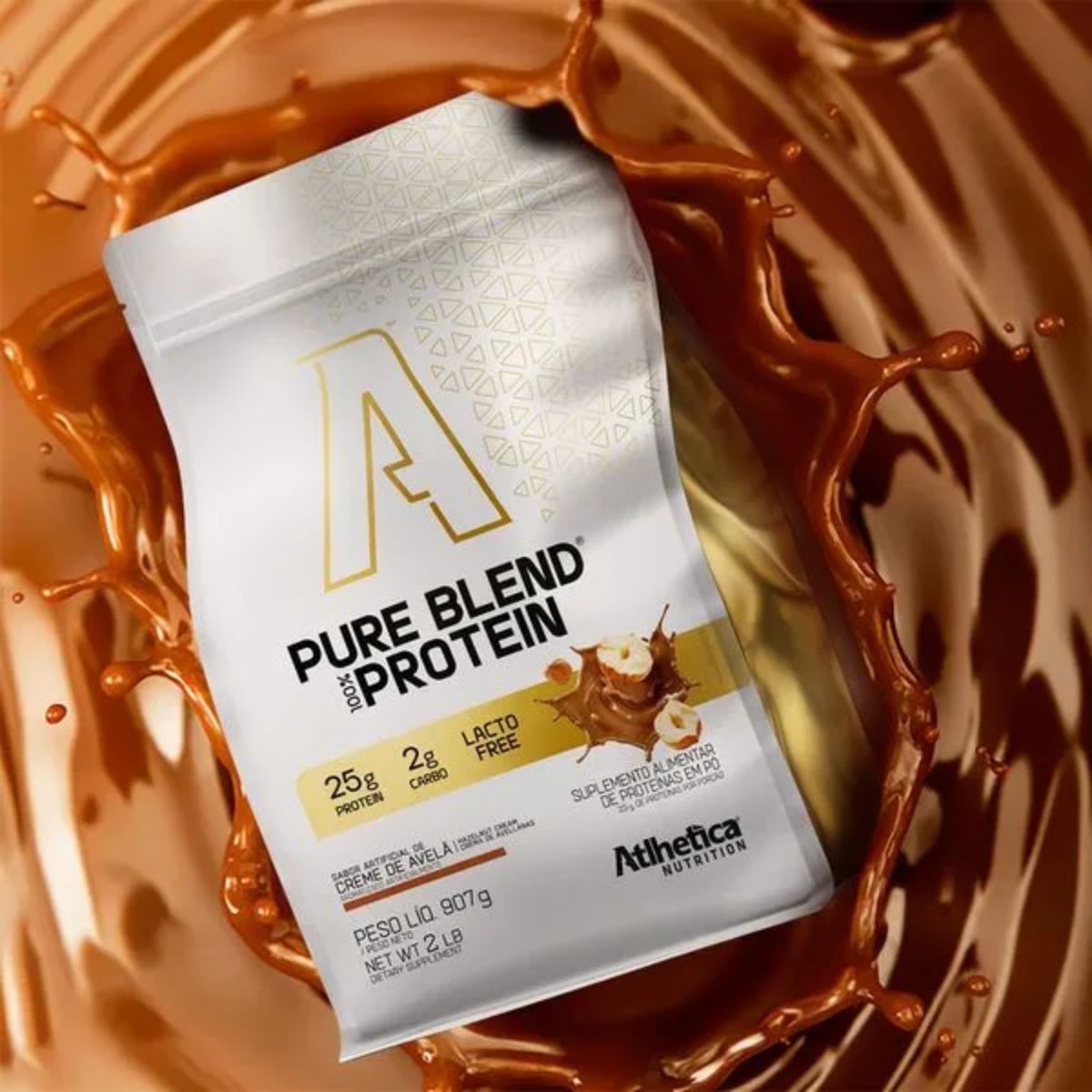 Pure Blend 100% Protein Atlhetica Nutrition Creme de Avelã | 907g