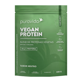 Vegan Protein Puravida Blend de Proteínas Vegetais Sabor Neutro | 450g