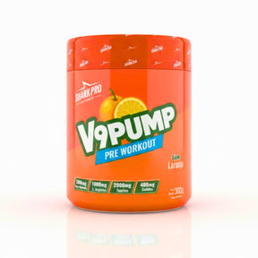 Pré Treino V9 Pump Refrigerante Laranja Shark Pro | 300g