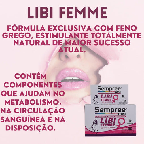 Libi Femme Feno Grego com Vitaminas e Minerais | 60 Caps
