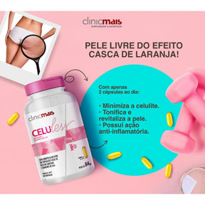 Celuless | Cártamo + Semente de Uva Clinicmais | 60 cápsulas