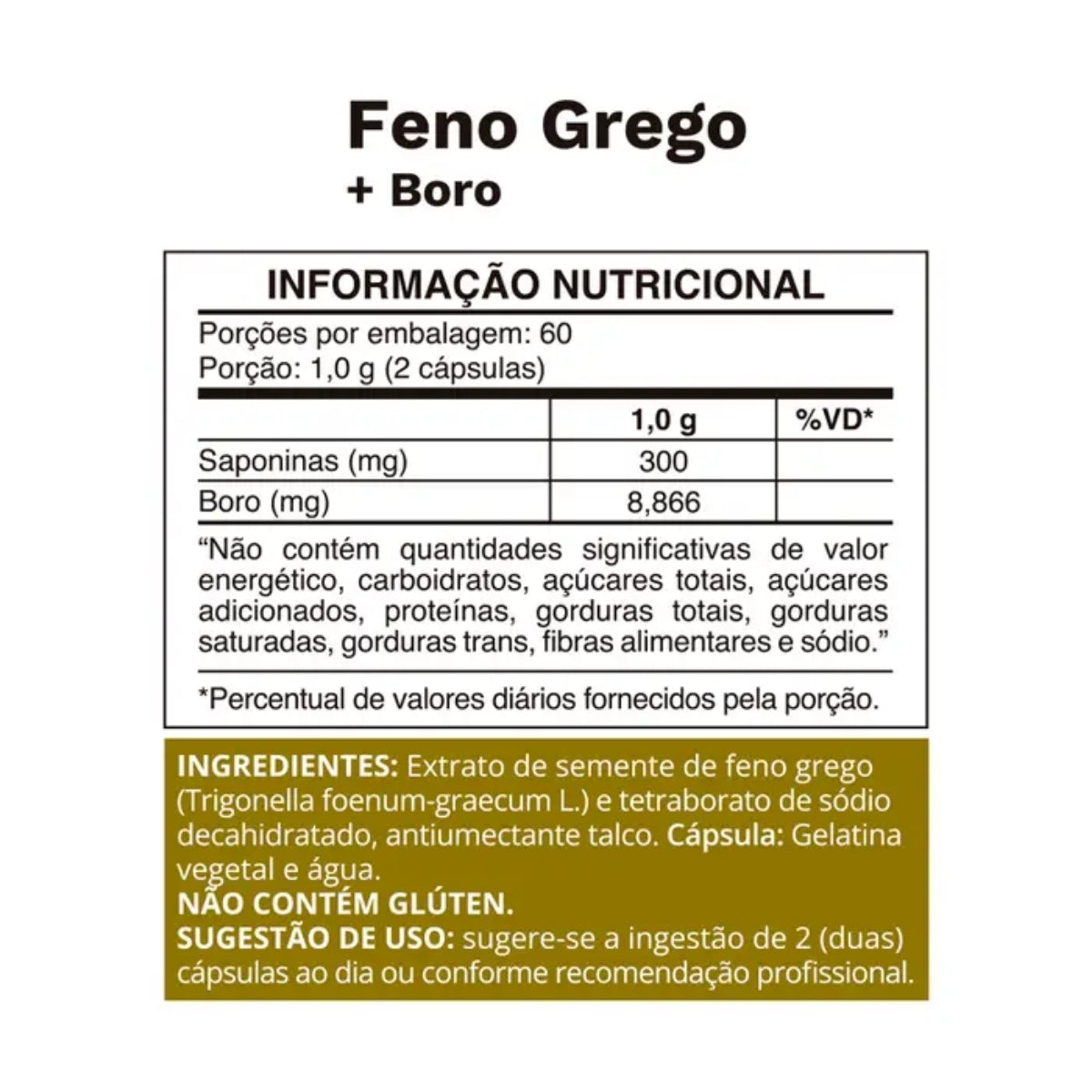 Feno Grego + Boro Ocean Drop | 120 cápsulas