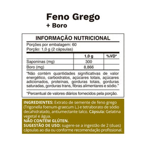 Feno Grego + Boro Ocean Drop | 120 cápsulas