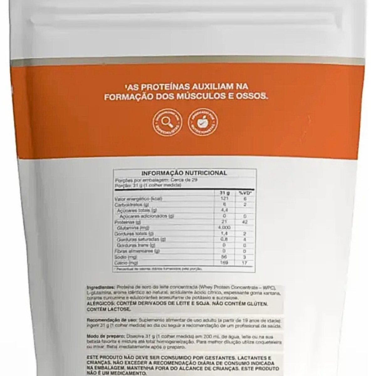 Whey Protein WPC Sabor Mousse de Maracujá Vitafor | Sachê 900g