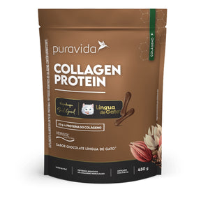 Collagen Protein Chocolate Língua de Gato Puravida | 450g