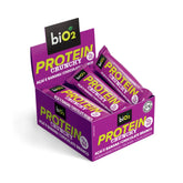 Barra BiO2 Protein Crunchy Açaí e Banana com Chocolate Branco | 9x50g