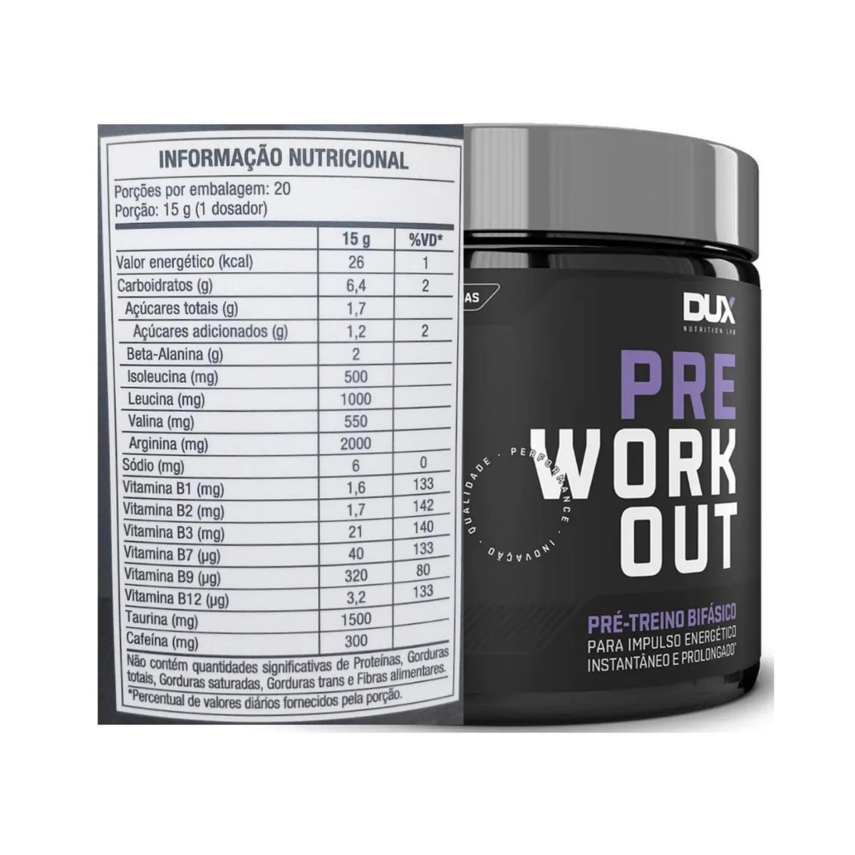 Pre Workout Dux Pré Treino Sabor Pink Lemonade | 300g