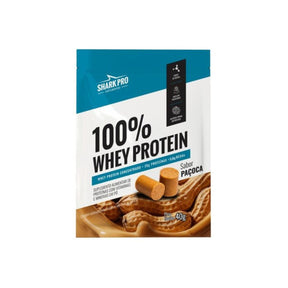 100% Whey Sabor Paçoca Shark Pro | Sachê Unitário 40g