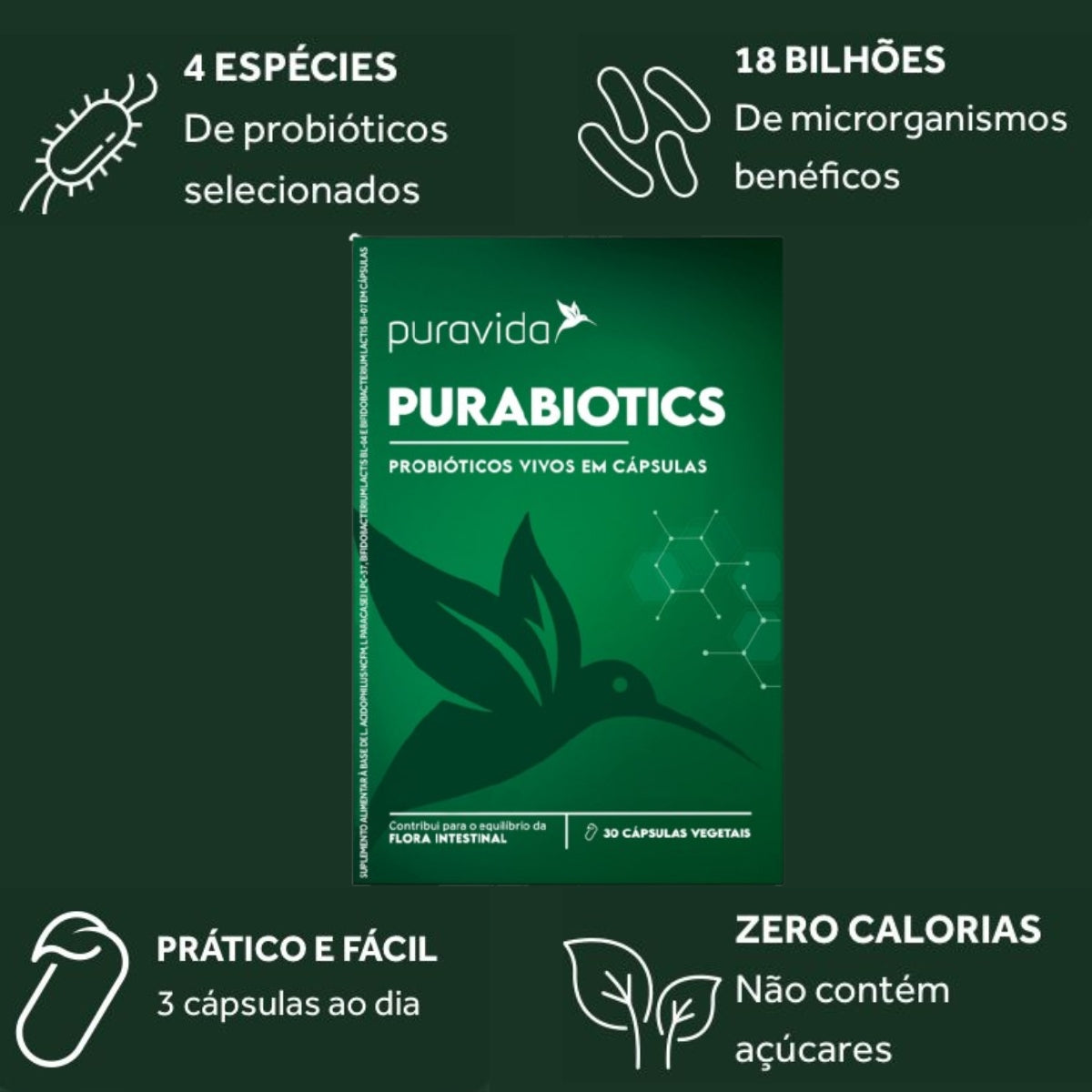 Purabiotics Puravida | 30 cápsulas
