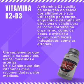 Vitamina K2 + Vitamina D3 Clinicmais | 30 cápsulas